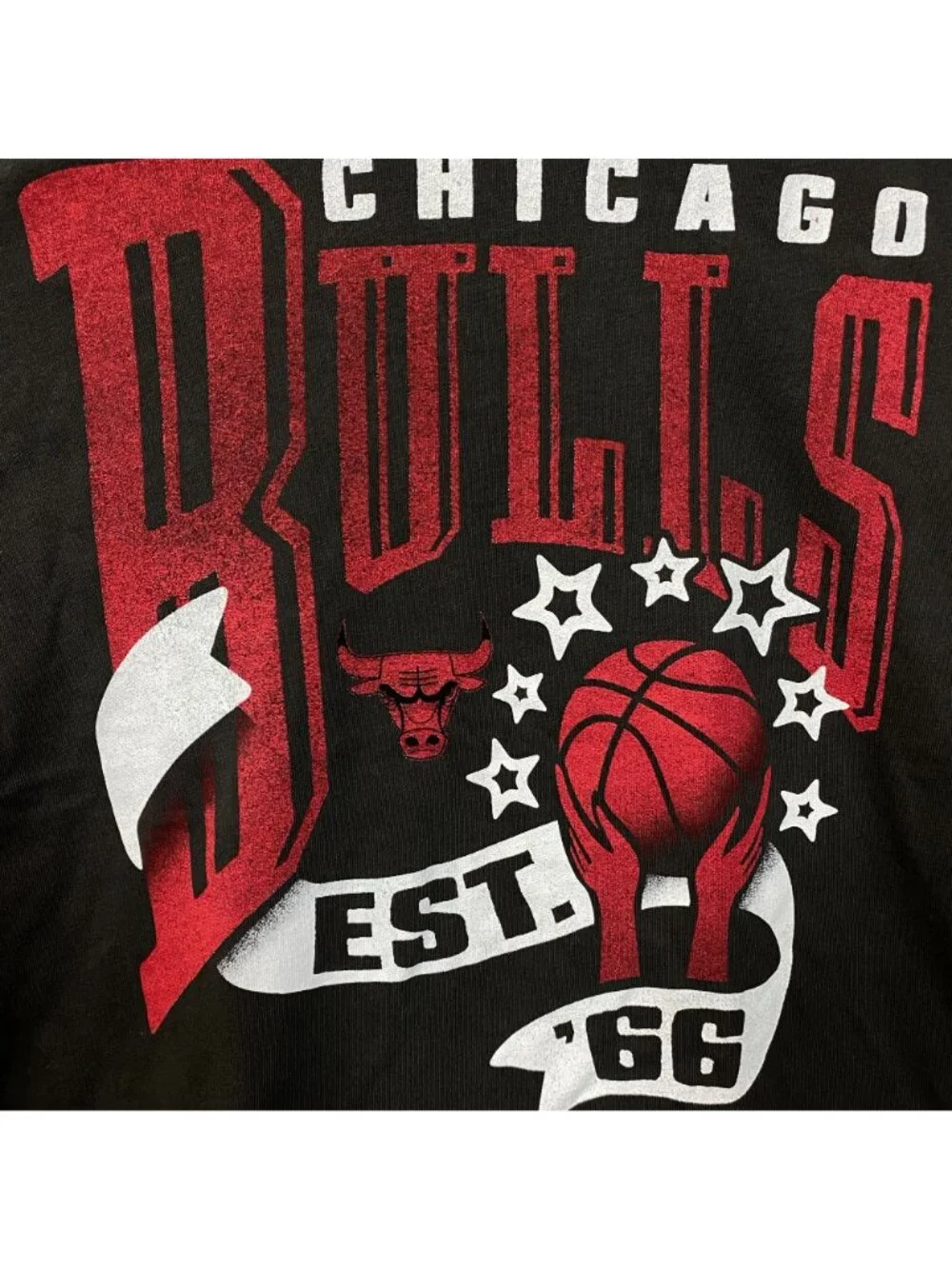 Junk Food NBA Chicago Bulls EST. '66 Women's Graphic T-Shirt Small